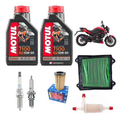 Kit Afinacion Dominar 250 Aceite Motul Sintetico 7100 10w50