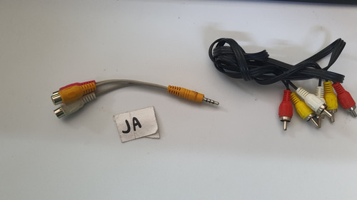 Cable De Audio Y Video Rca Con Adaptador Jack 3.5 Serie 232