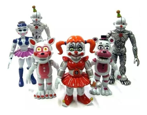 Five Nights At Freddy's Sister Location Set X 6 Personajes!