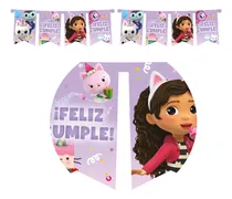 Comprar Banderin Feliz Cumple Gabby Dollhouse Casa Muñecas Disney Gabbys Dollhouse - Casa De Muñecas