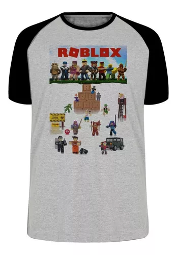 Camiseta Infantil Até Adulto Roblox Personagens Game Jogo Pc