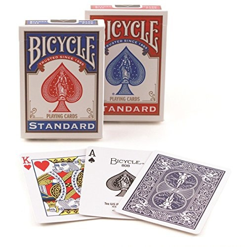 Colores Pueden Variar: Rojo, Azul o Negro Bicycle Poker Tamaño índice estándar Cartas 