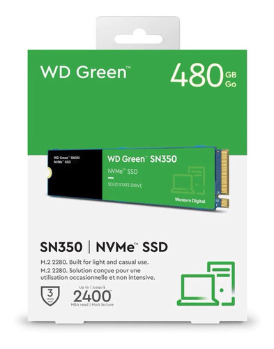 Ssd Disco Solido M.2 500gb Nvme Wd Western Digital Pci Gen3