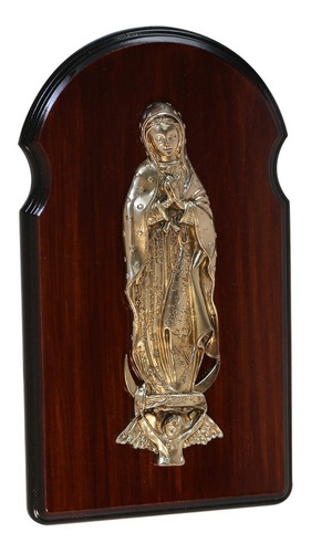 Retablo De Madera Virgen De Guadalupe, Baño De Oro.  Rggd