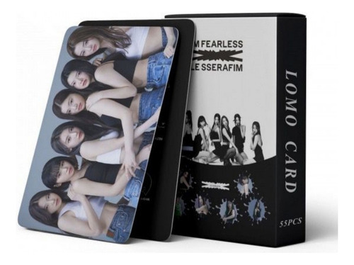 55 Photocards Le Sserafin - Fearless Lomo Cards