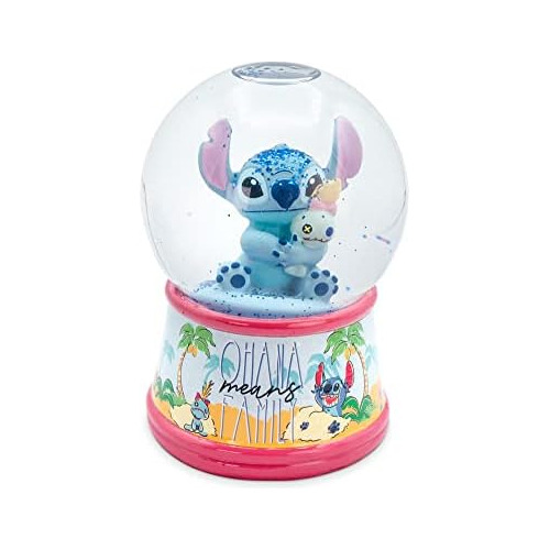 Globo De Nieve De Disney Lilo & Stitch Ohana Luz Y Bril...