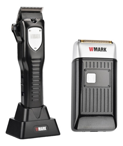 Maq.corte Prof.wmark Ng 2042 Com Base + Shaver Ng 996 Preta