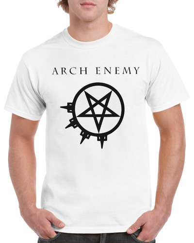 Playera Hombre Blanca Arch Enemy Mod-1