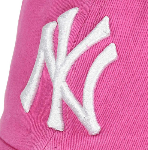 Gorra Ajustable Magenta Y Blanca New York Yankees Mlb
