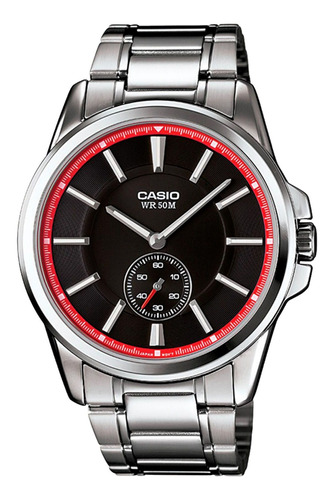 Relógio Casio Mtp-e101d-1a2vdf Prata Masculino - Refinado