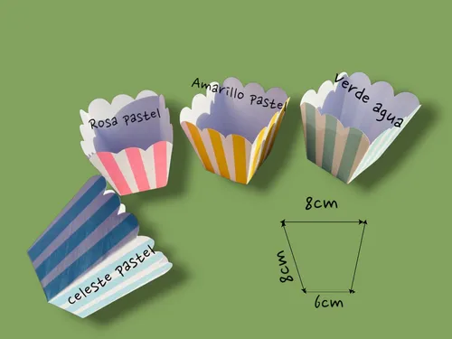 Cajitas Para Pop A Rayas Varios