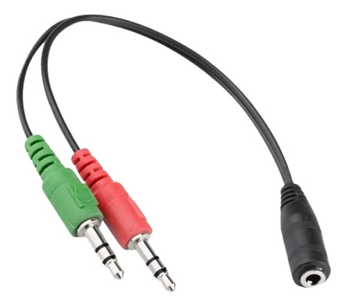 Imagen 1 de 2 de Cable Audio Divisor Miniplug Hembra A 2 Miniplug Macho Ade 