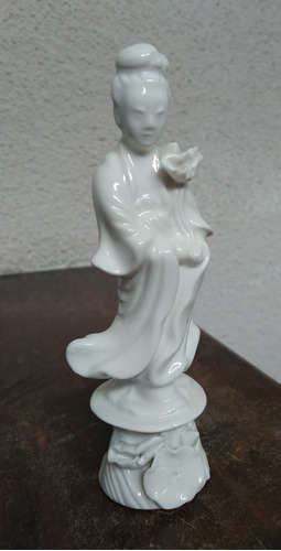 Antigua Figura China Porcelana Alt11cm Sana Mujer Estatuilla