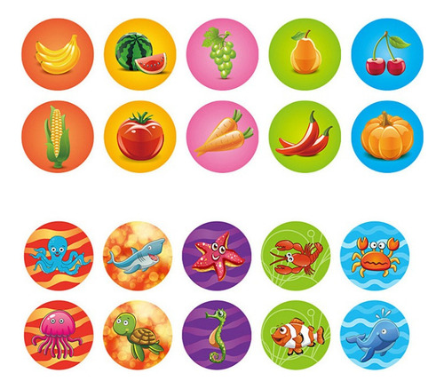 50 Piezas De Sellos De Goma De Dibujos Animados For Niños