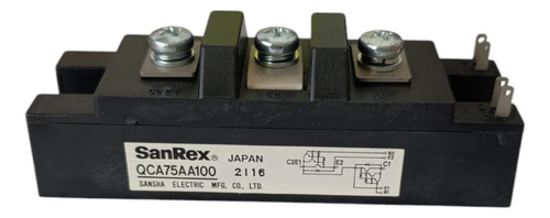Modulo De Potencia Qca75aa100 75a 1000v Sanrex Original