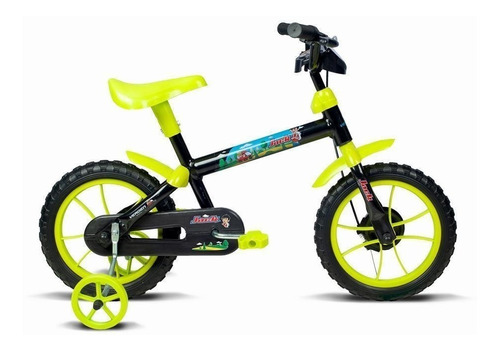 Bicicleta Infantil Verden Jack Aro 12 Crianças Cor Preto/verde Limao