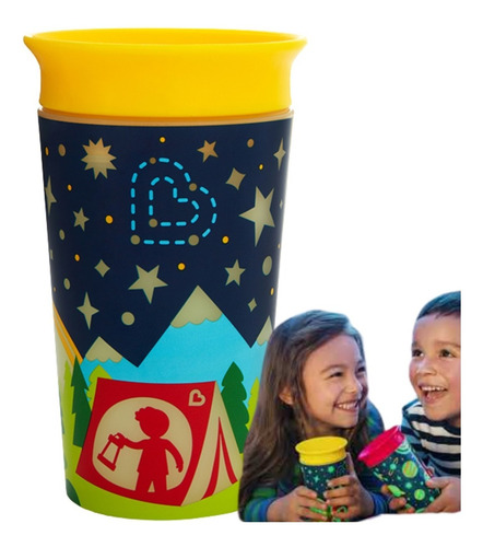 Imagem 1 de 8 de Copo Munchkin 360º Grande 36m Glow 266ml Transição Envio 24h