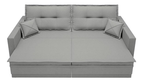 Sofá sin caja retráctil y reclinable Astro de 2 m, color grafito
