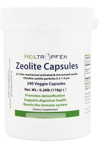 Zeolita Xeolite Activada  Premium 200 Capsulas Traído Eeuu 