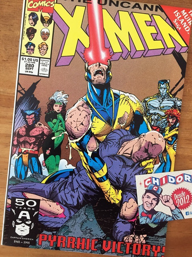 Imagen 1 de 1 de Comic - Uncanny X-men #280 Cyclops Charles Xavier Jim Lee