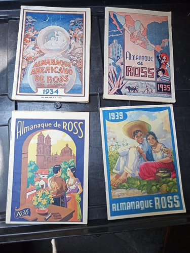 Lote De 4 Revistas  Almanaque De Dr. Ross  1930s Colección