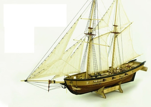 Miniatura Veleiro Caravela Halcon Ed. Premium Corte A Laser