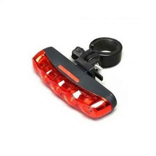 Luz Bici 5 Led Trasera Rojo Negro Ilumiled Um