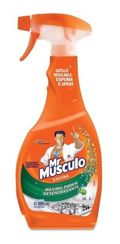 Limpiador Mr. Musculo Windex Desengrasante Liquido 750 Mls.