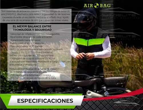 Chaleco Wise + Airbag Race Airobag - Ropa para Moto