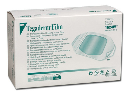 3m Tegaderm Film 1624w 6x7cm (caja 100 Unid.)