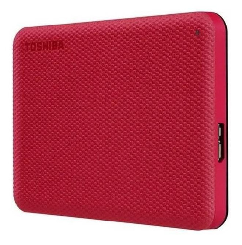 Imagen 2 de 4 de Disco duro externo Toshiba Canvio Advance HDTCA10X 1TB rojo