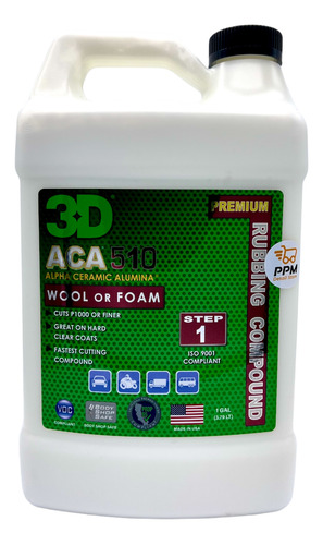 Imagen 1 de 8 de Pulimento Maximo Corte Sin Polvo 3d Aca 510 Compound Galon