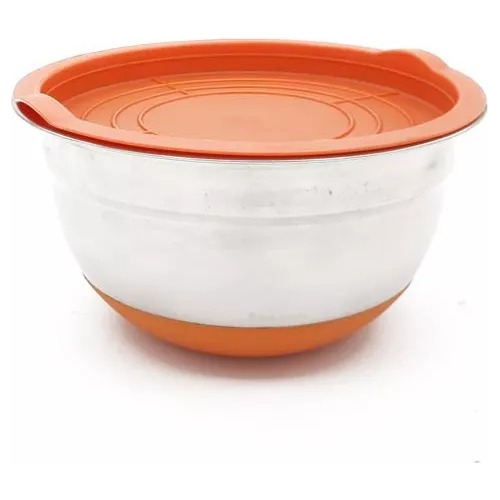 Bowl Acero Inox 18cm Base Silicona Y Tapa Hermética 