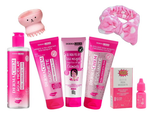 Kit Skin Care Infantil Com Rosa Mosqueta Limpeza E Proteção