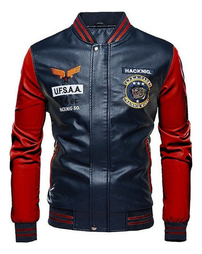 Chaqueta De Hombre De Moda De Uniforme De Béisbol De Pu