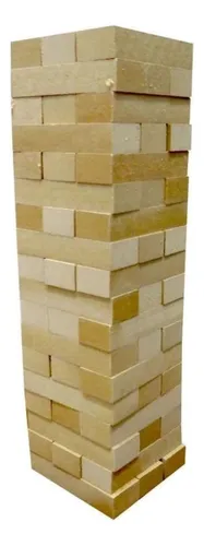 comprar Kit 3 Jogo Caiu Perdeu Torre Madeira Equilíbrio Brinquedo