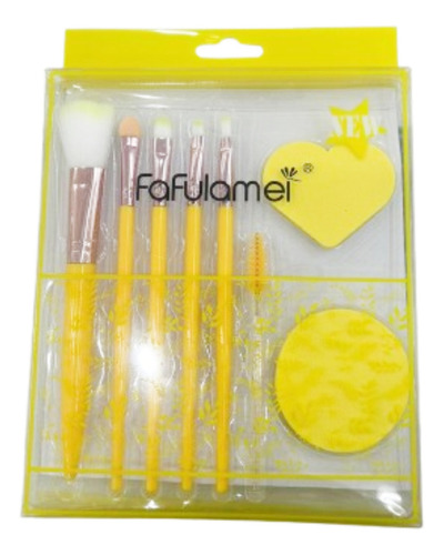 T D 4 Brochas+cpillo+sponja Maquillaj Color E Envia Egun Tock