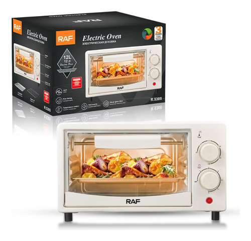 Mini Horno Electrico 12l 800w Blanco R5305w Raf