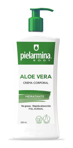 Crema Corporal Hidratante Aloe Vera 350 Ml Pielarmina