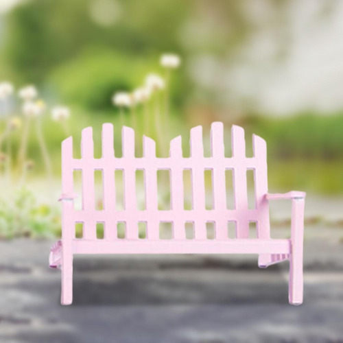 Mini 1/12 Escala Muebles De Casa De Asiento Doble Rosa