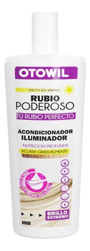 Otowil Acondicionador Aclarante Rubio Poderoso X 250 Ml