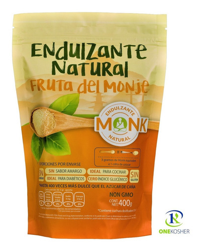 Monk: Endulzante Natural (fruta Del Monje) 400 G.