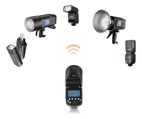 Flash Godox V1-n Ou V1 Para Nikon + Nf-e *
