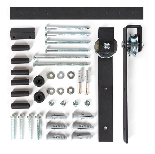 Kit Puerta Corrediza Granero Riel 1.60 Metros Cintek