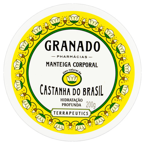  Manteiga Hidratação Profunda  Corporal Castanha do Brasil Granado Terrapeutics Pote 200g