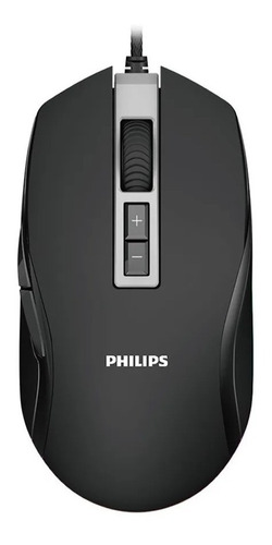 Mouse Gamer Philips G212 Rgb 8 Botones 6400dpi Gaming Pc Color Negro