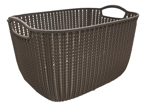 Ceso Organizador Canasto Con Asas - 7 Lts Ratan Cafe