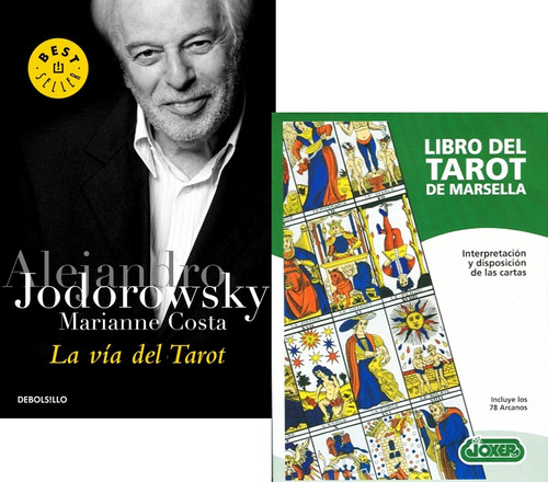 Pack 2 Libros Via Del Tarot + Libro Del Tarot De Marsella