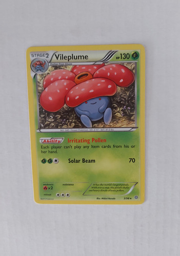 Carta Pokemon Vileplume 3/98