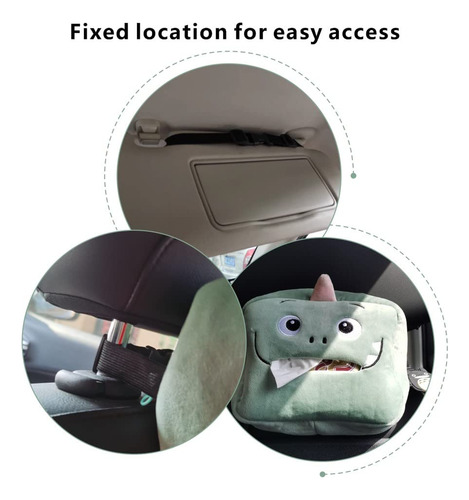 Fs- Soporte For Pañuelos De Coche De Felpa, 1 Unidad, Caja